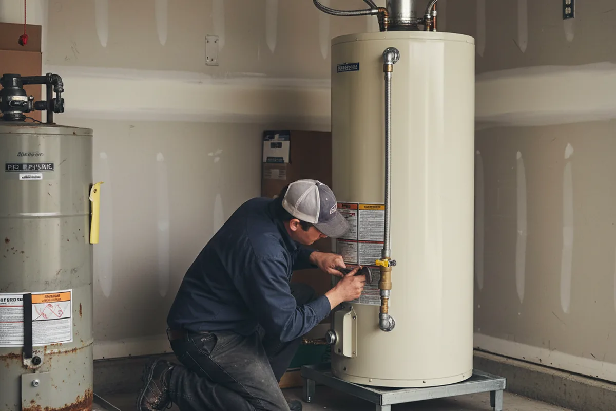 Water heater and shutoff valve replacement in Harmonsburg