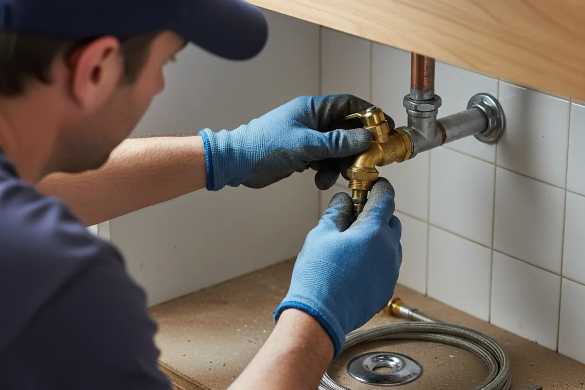 Shutoff valve and fitting work during Faucet and Fixture Repair in Harmonsburg